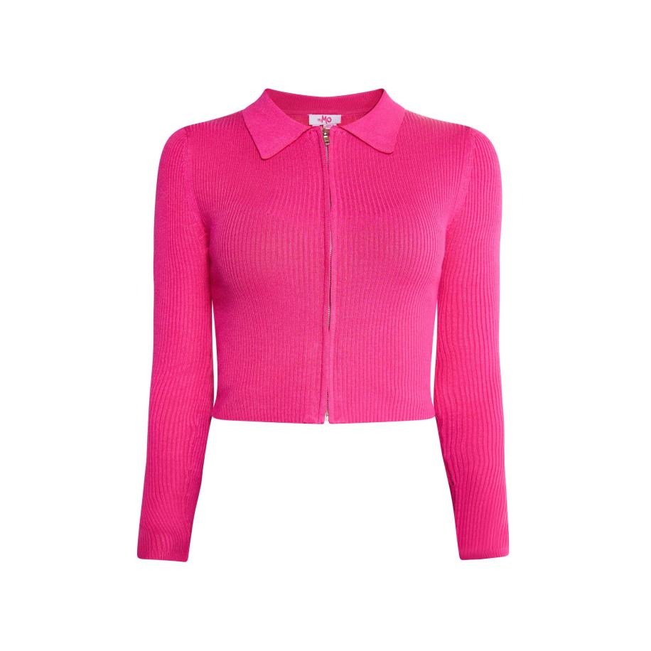 MYMO MYMO Gebreid vest Keepsudry pink -