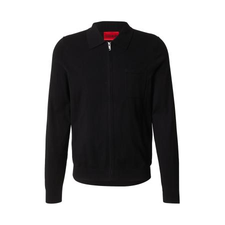 Hugo Boss HUGO Gebreid vest San Jean zwart