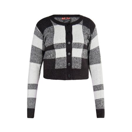 MYMO myMo ROCKS Gebreid vest Blonda zwart / wit