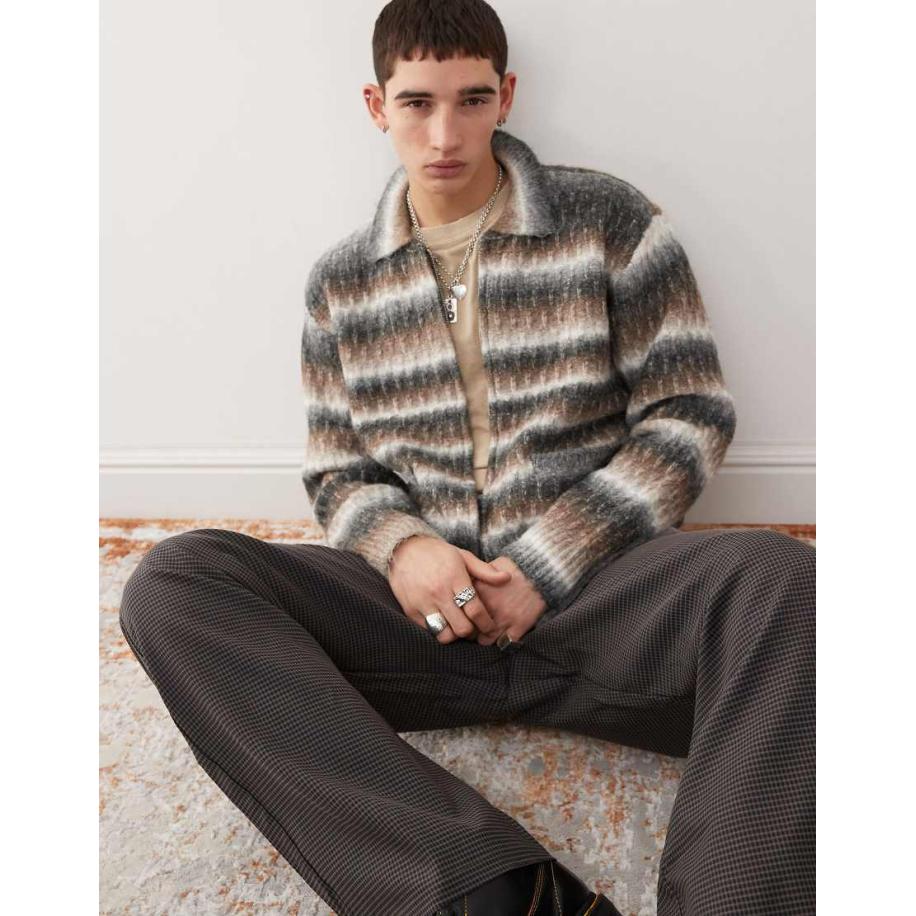 Obey - Reggie - Vest met rits in multi-Veelkleurig Multicolor