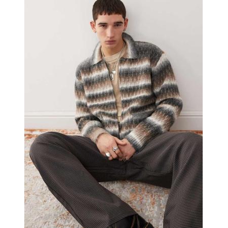 Obey - Reggie - Vest met rits in multi-Veelkleurig