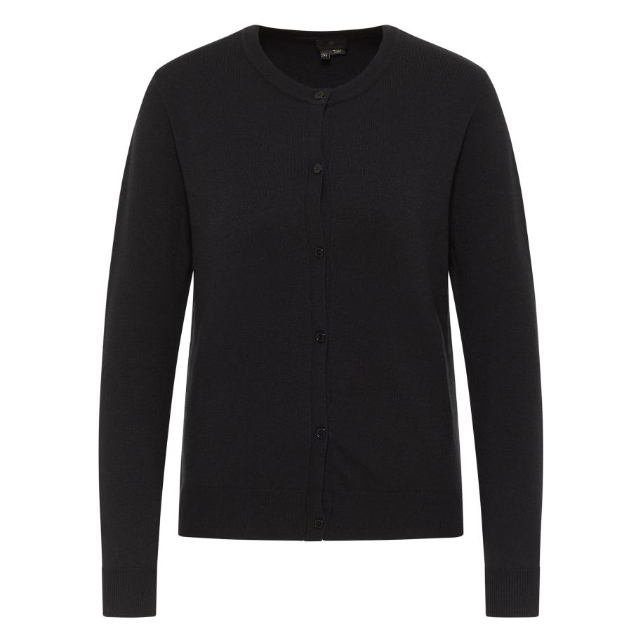 DreiMaster DreiMaster Klassik Gebreid vest Melegnano zwart -