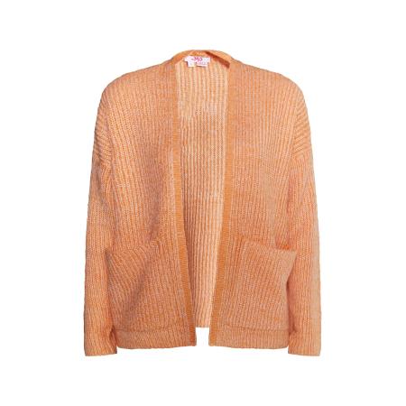 MYMO MYMO Gebreid vest Blonda oranje gemêleerd / wit