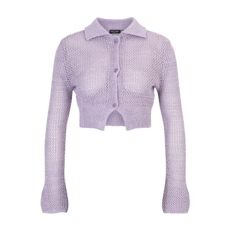 Nasty Gal Nasty Gal Gebreid vest lichtlila