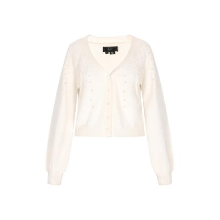 Faina faina Gebreid vest natuurwit