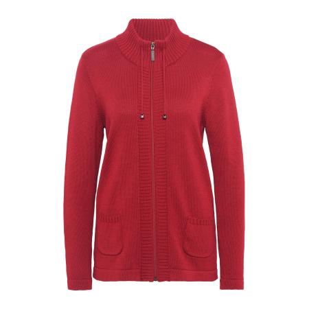 Goldner Goldner Gebreid vest robijnrood