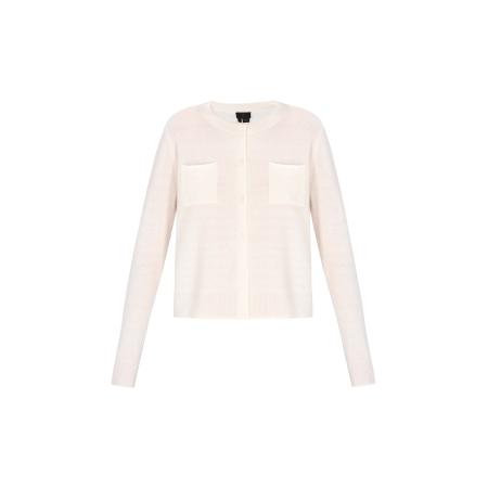 DreiMaster DreiMaster Klassik Gebreid vest Classic natuurwit