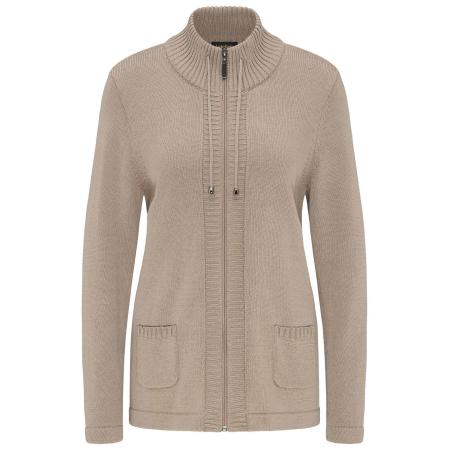 Goldner Goldner Gebreid vest taupe