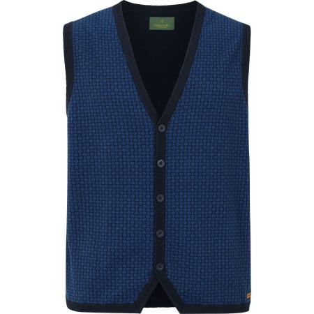 Charles Colby Gebreid vest blauw, Motief