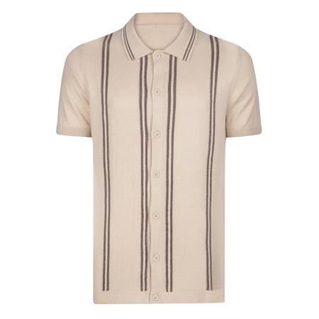 Felix Hardy Felix Hardy Gebreid vest beige / chocoladebruin