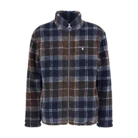 Barbour Barbour Fleece jas Tartan donkerbruin / donkergrijs / wit