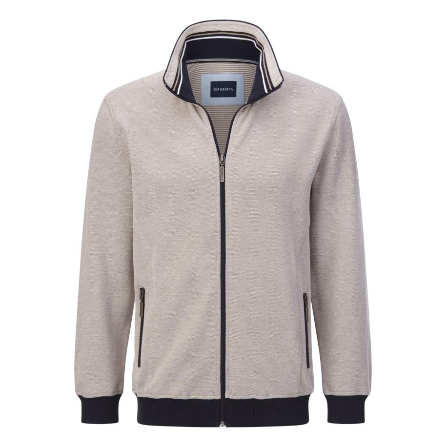 BABISTA Sweatjacket beige, Effen Bruin