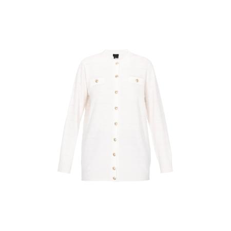 DreiMaster DreiMaster Klassik Gebreid vest Classic natuurwit