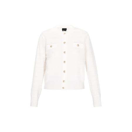 DreiMaster DreiMaster Klassik Gebreid vest offwhite