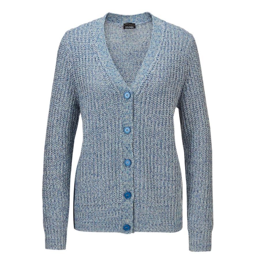 Goldner Goldner Gebreid vest blauw -