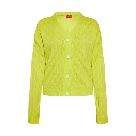 Swirly swirly Gebreid vest limoen