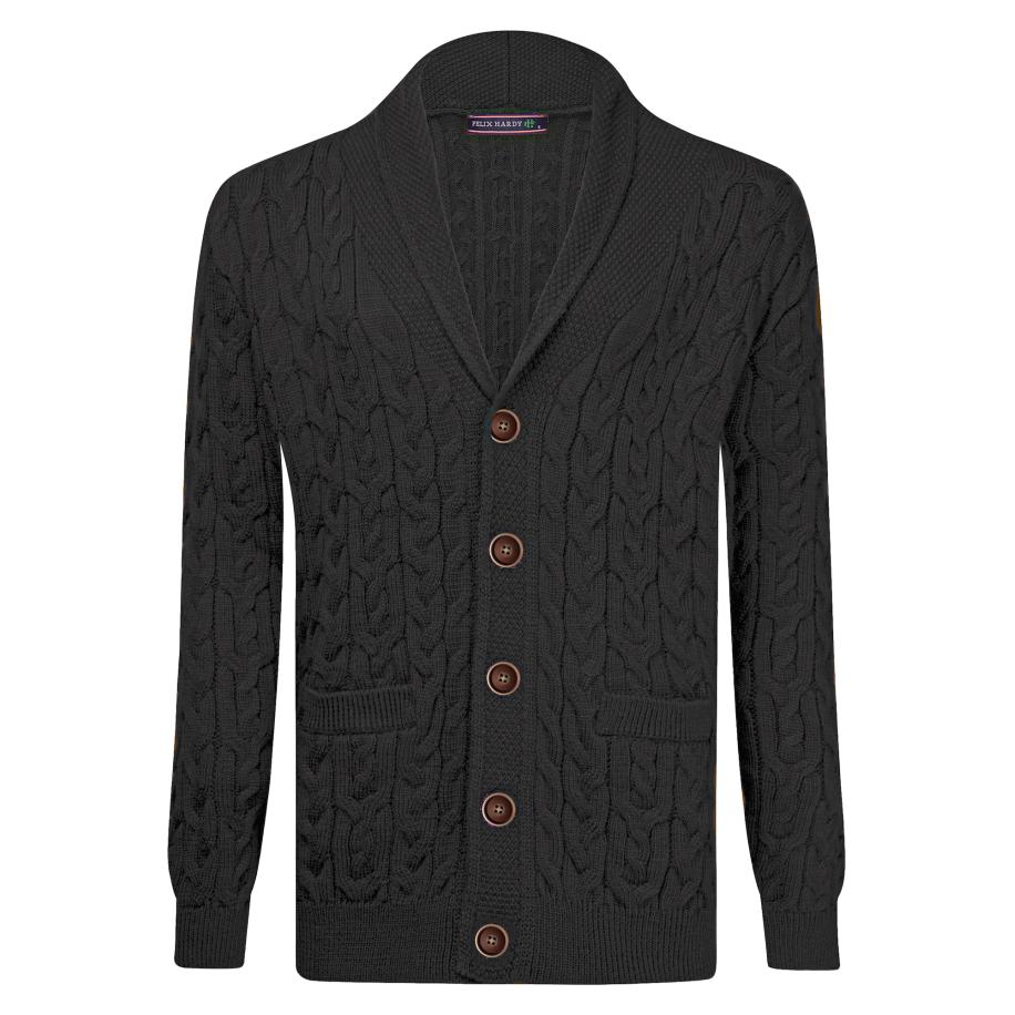 Felix Hardy Felix Hardy Gebreid vest antraciet -