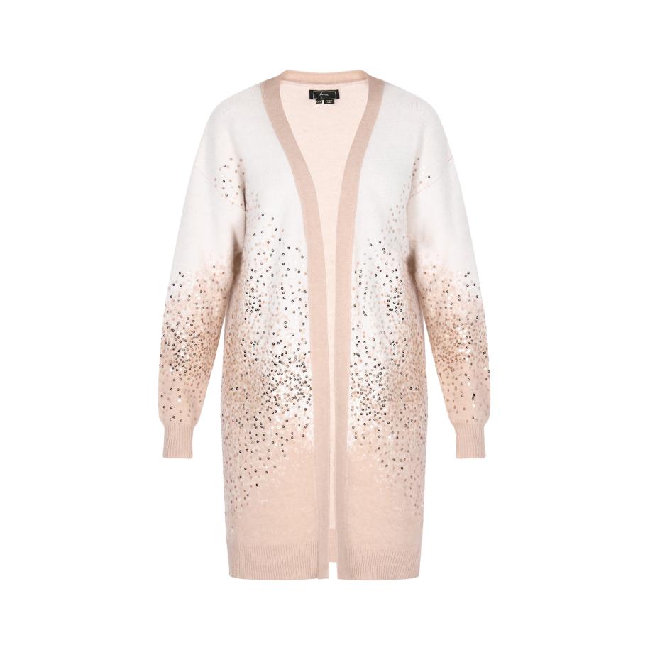 Faina faina Gebreid vest nude / offwhite -