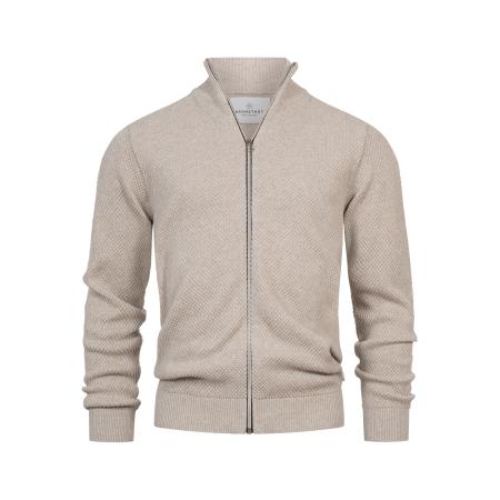 Kronstadt Kronstadt Gebreid vest Erik beige gemêleerd