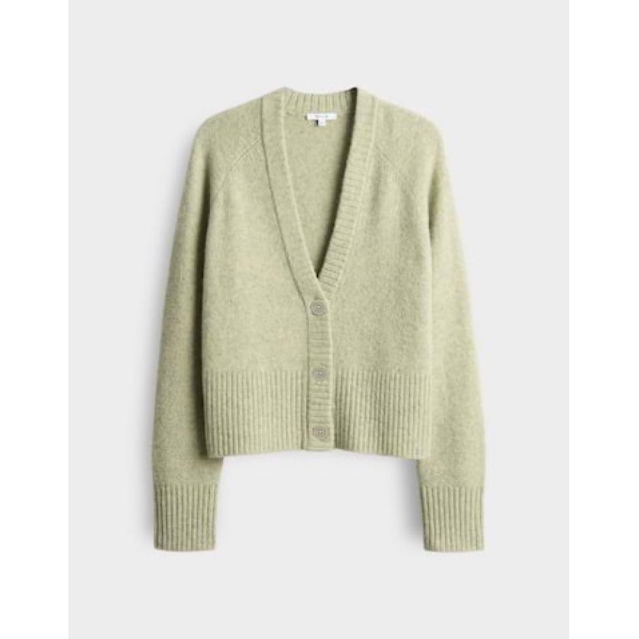 OPUS OPUS Gebreid vest Dassi pastelgroen -