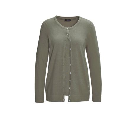 Goldner Goldner Gebreid vest olijfgroen