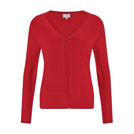 CASH-MERE.CH CASH-MERE.CH Gebreid vest rood