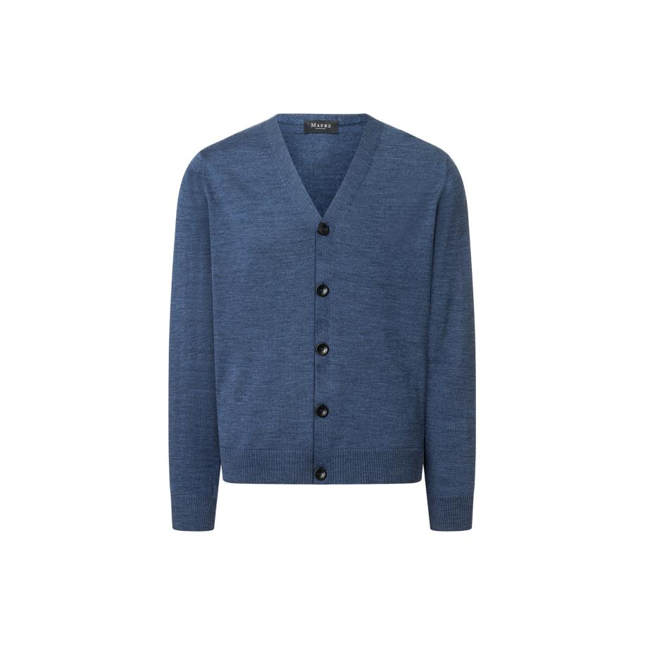 MAERZ MAERZ Muenchen Gebreid vest 590800 blauw gemêleerd -