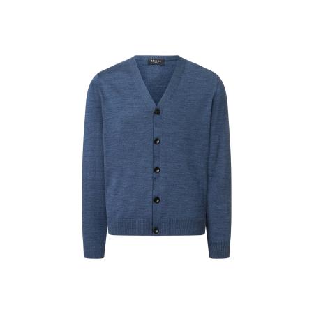 MAERZ MAERZ Muenchen Gebreid vest 590800 blauw gemêleerd