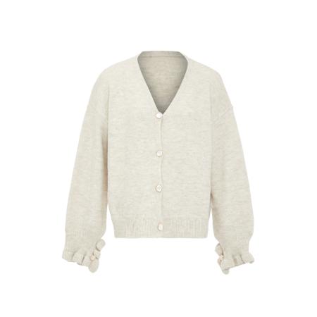 aleva aleva Gebreid vest lichtbeige