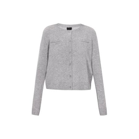 DreiMaster DreiMaster Klassik Gebreid vest Classic grijs gemêleerd