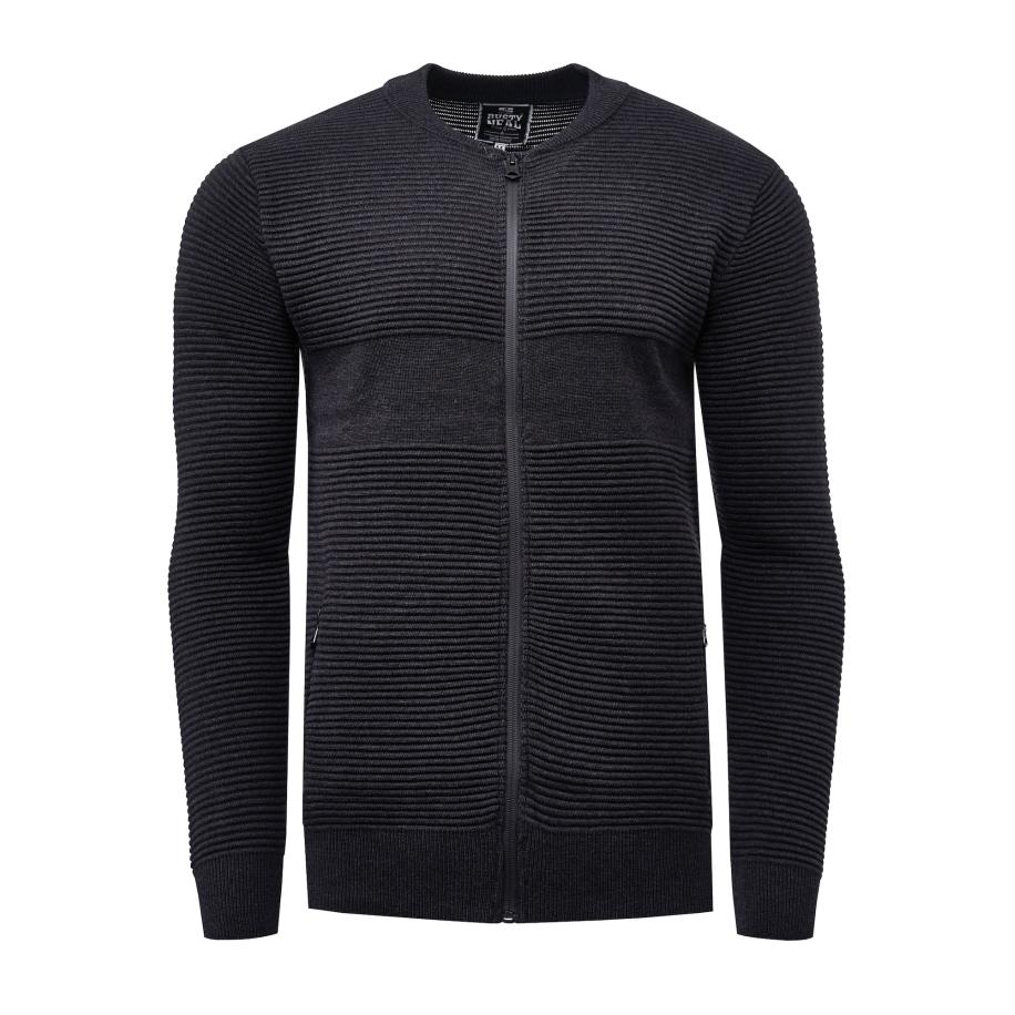 Rusty Neal Rusty Neal Gebreid vest antraciet -