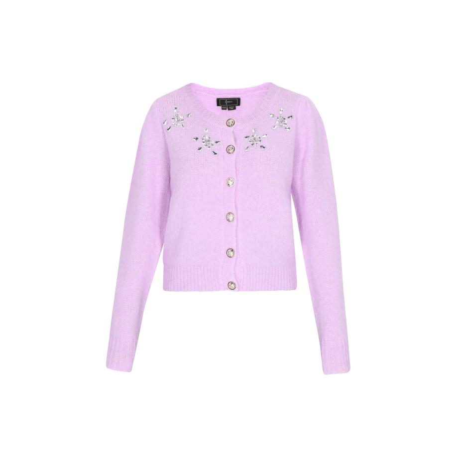 Faina faina Gebreid vest lila -