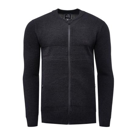 Rusty Neal Rusty Neal Gebreid vest antraciet