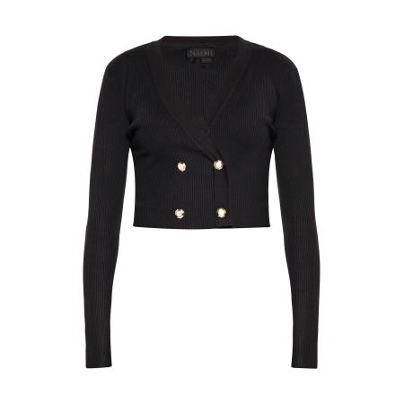 NAEMI NAEMI Gebreid vest zwart