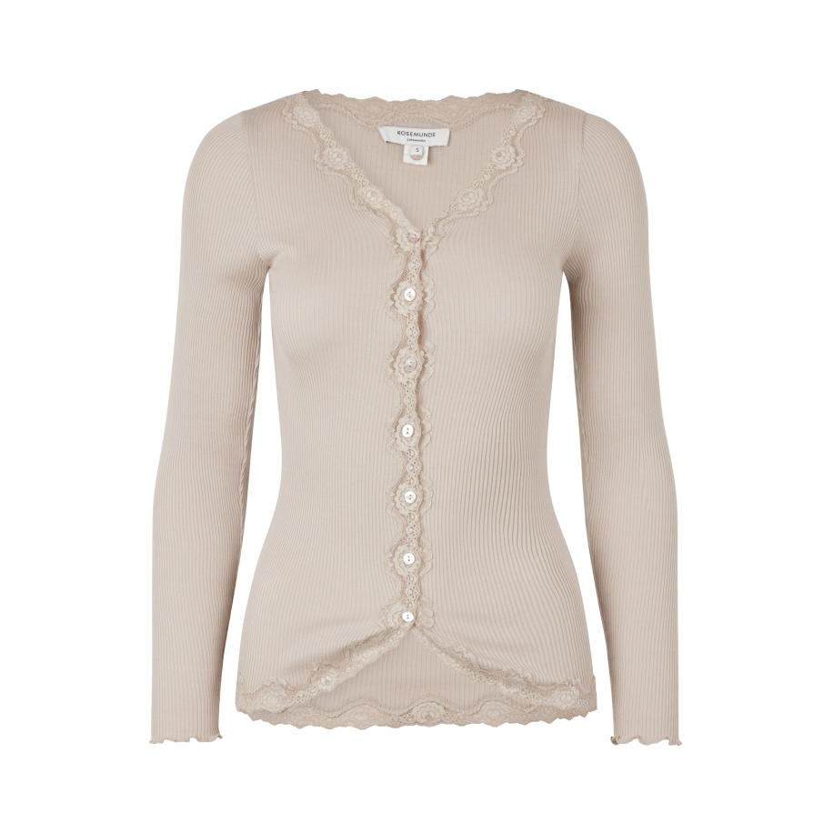 Rosemunde rosemunde Gebreid vest cappuccino -