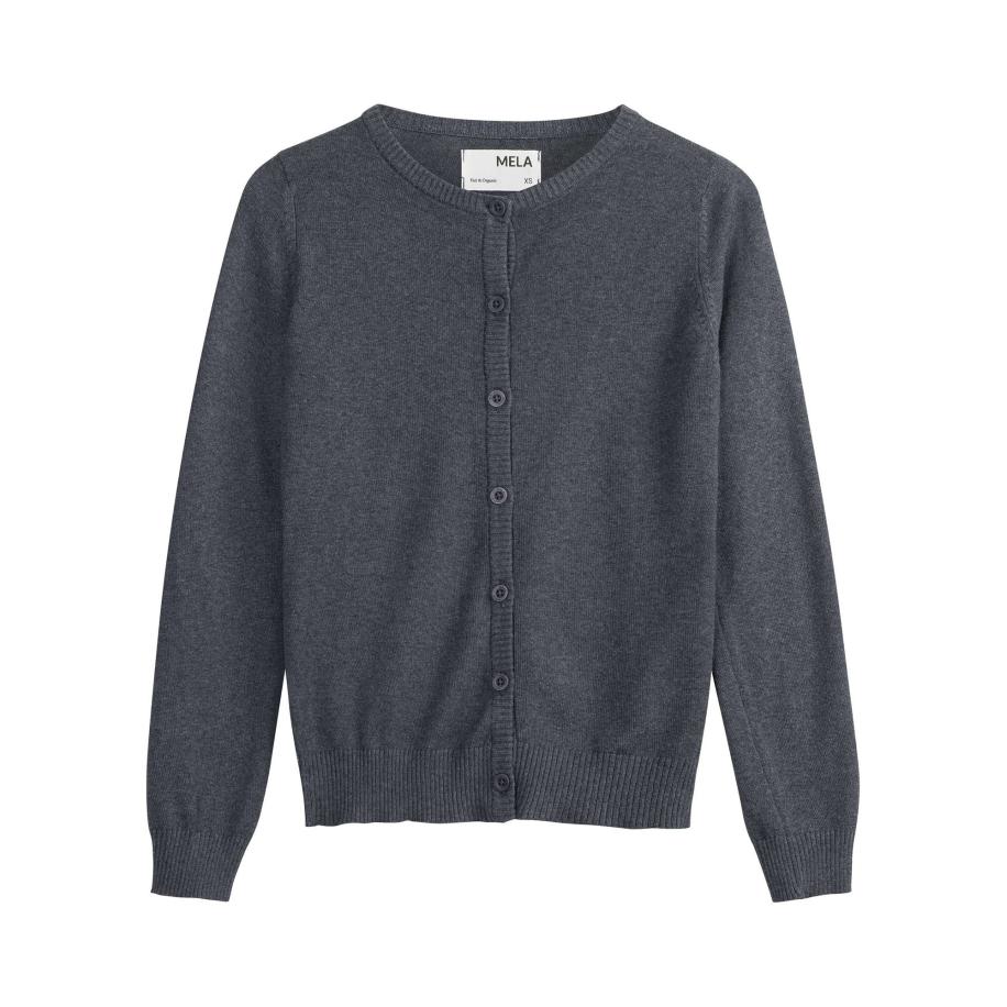 MELA MELA Gebreid vest Nameen antraciet -