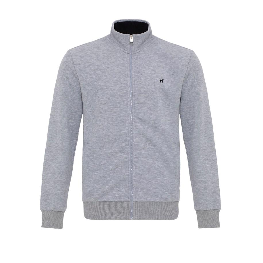 Williot Williot Sweatvest navy / grijs -