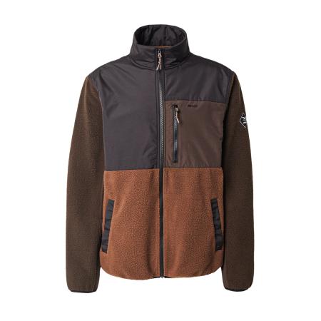 Iriedaily Iriedaily Fleece jas Auf Deck chocoladebruin / cognac / donkerbruin / antraciet