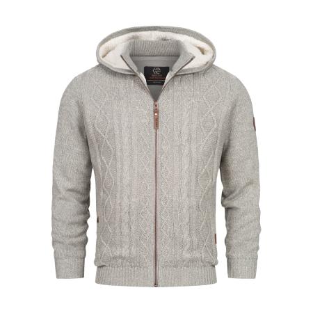 INDICODE JEANS INDICODE JEANS Gebreid vest INRandolph lichtgrijs