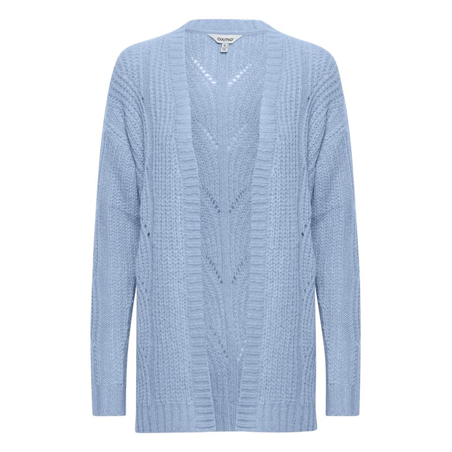 Oxmo Gebreid vest Cle hemelsblauw Blauw