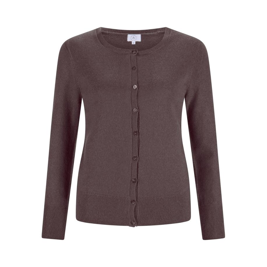 CASH-MERE.CH CASH-MERE.CH Gebreid vest taupe -