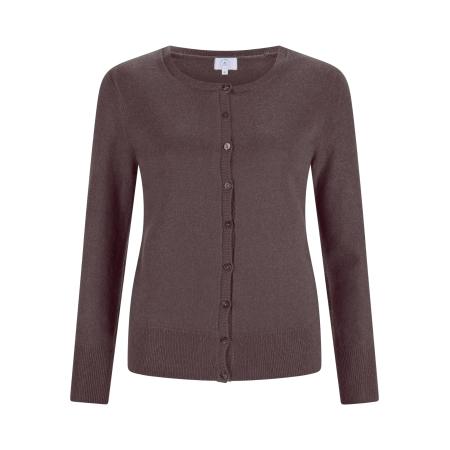 CASH-MERE.CH CASH-MERE.CH Gebreid vest taupe