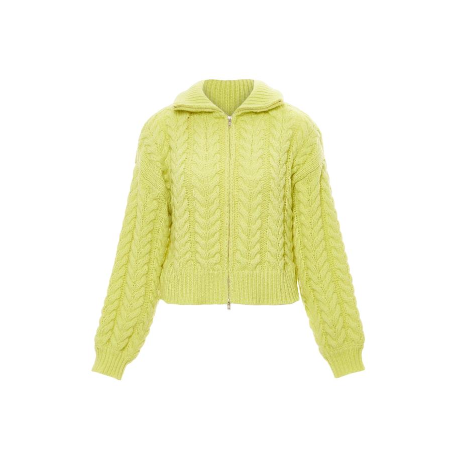 MYMO MYMO Gebreid vest limoen -