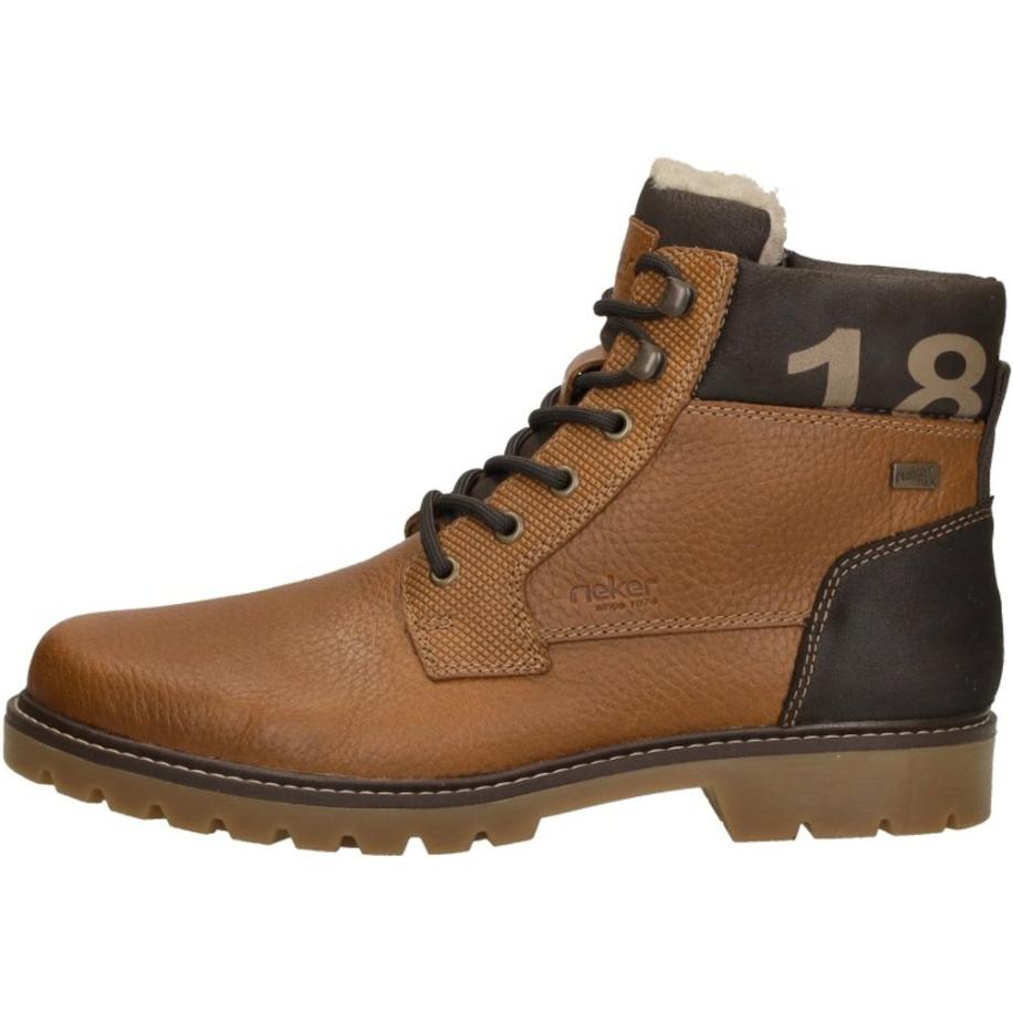 Rieker - Veterschoenen Hoog Bruin