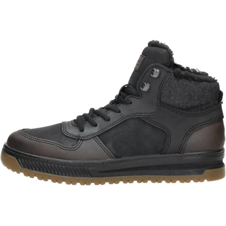 Rieker - Veterschoenen Hoog Zwart