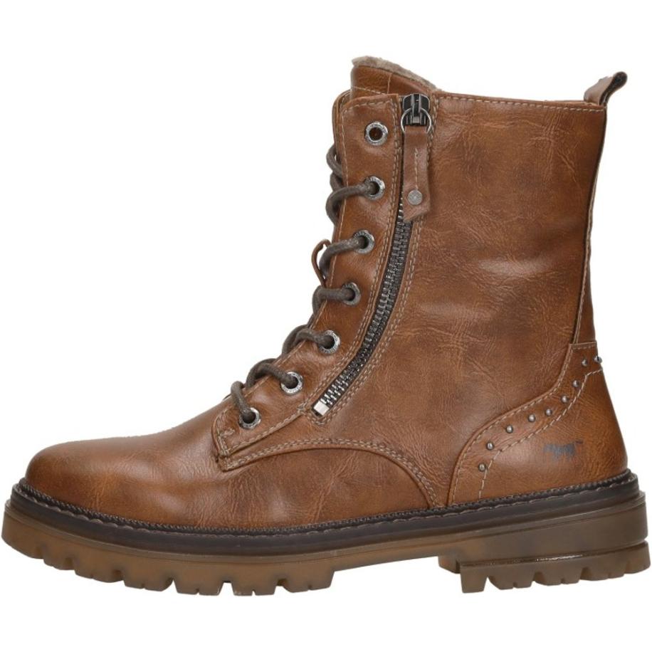 Mustang - Veterschoenen Hoog Bruin