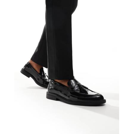 schuh - Randall - Loafers met kwastjes in zwart