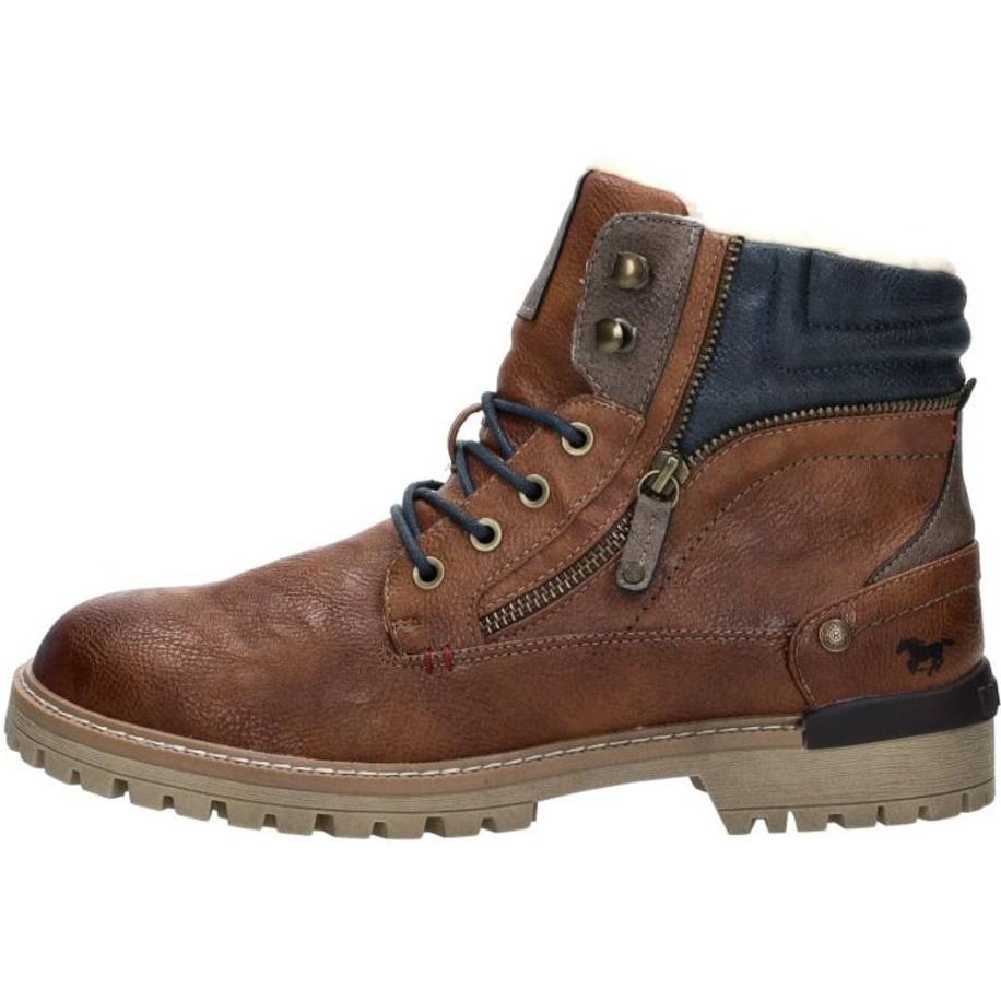Mustang - Veterschoenen Hoog Bruin