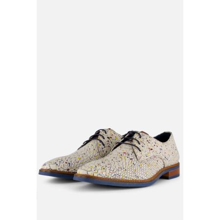 Vertice Veterschoenen wit Leer