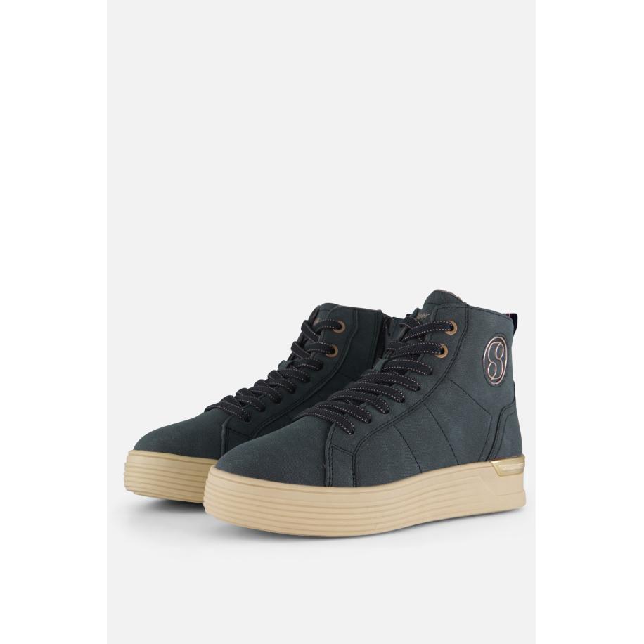 S.Oliver Veterboots blauw Synthetisch Blauw